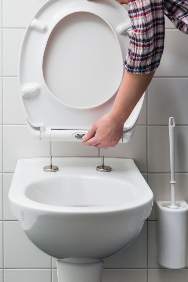 WC-Sitz mit Schnellverschluss