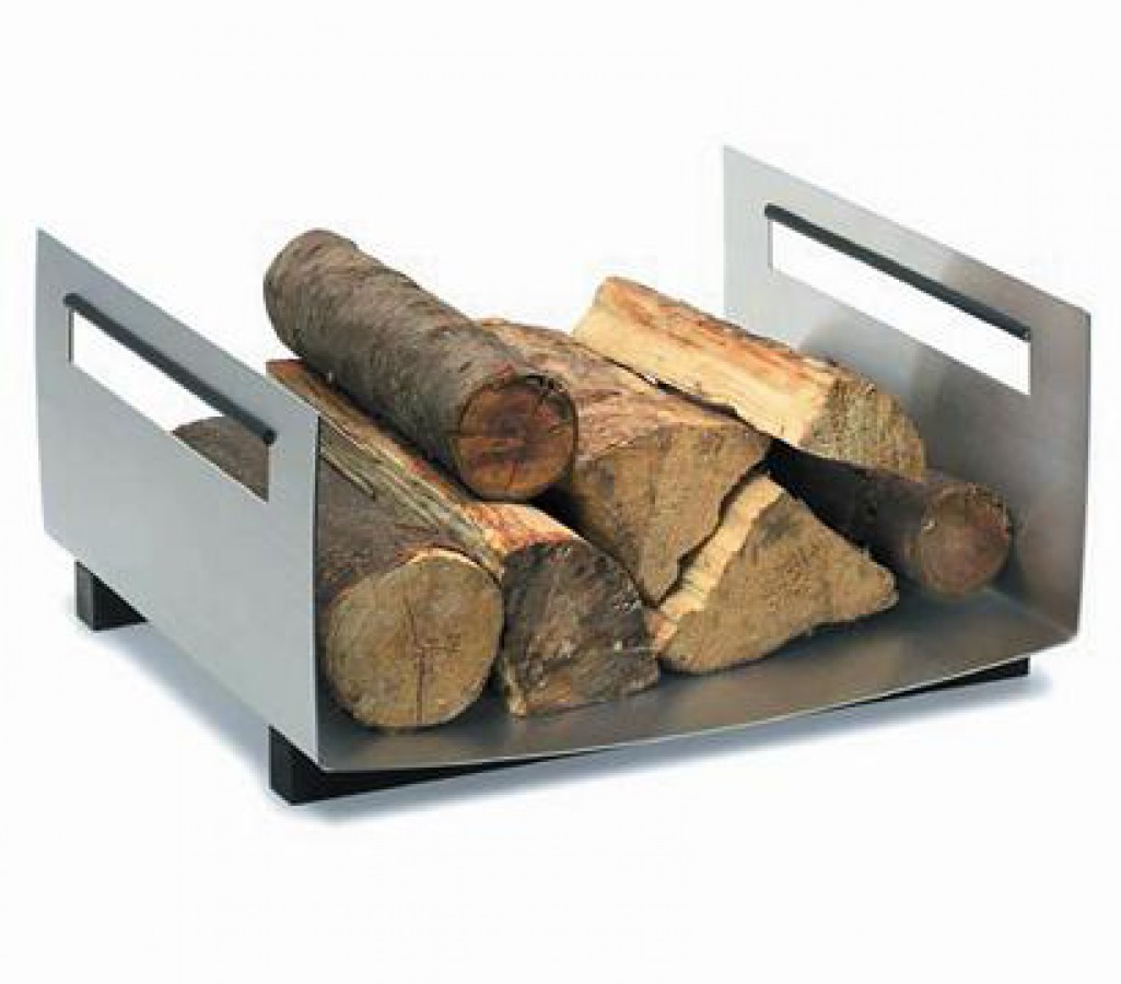 Wooden shelf stainless steel