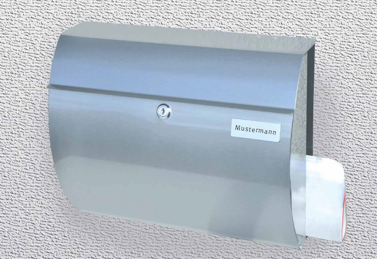 Edelstahl-Briefkasten