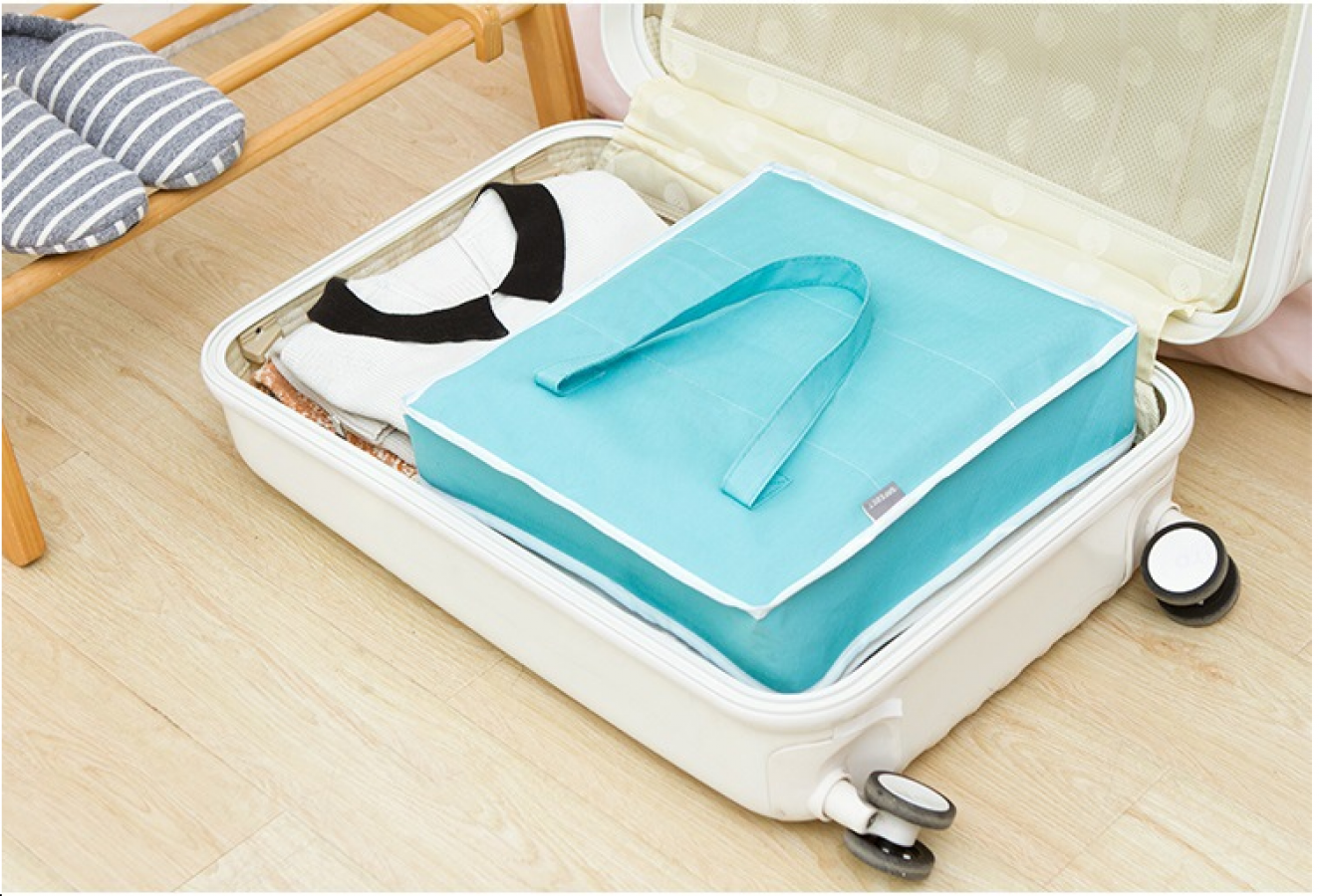Shoe carrying bag in case