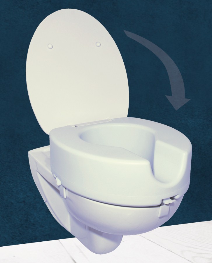 WC-Sitzerhöhung mit Absenkautomatik