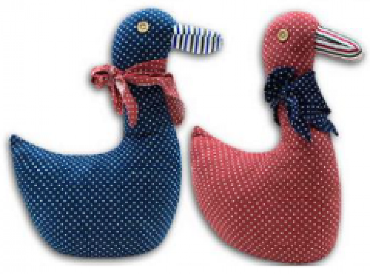 Doorstop textile duck